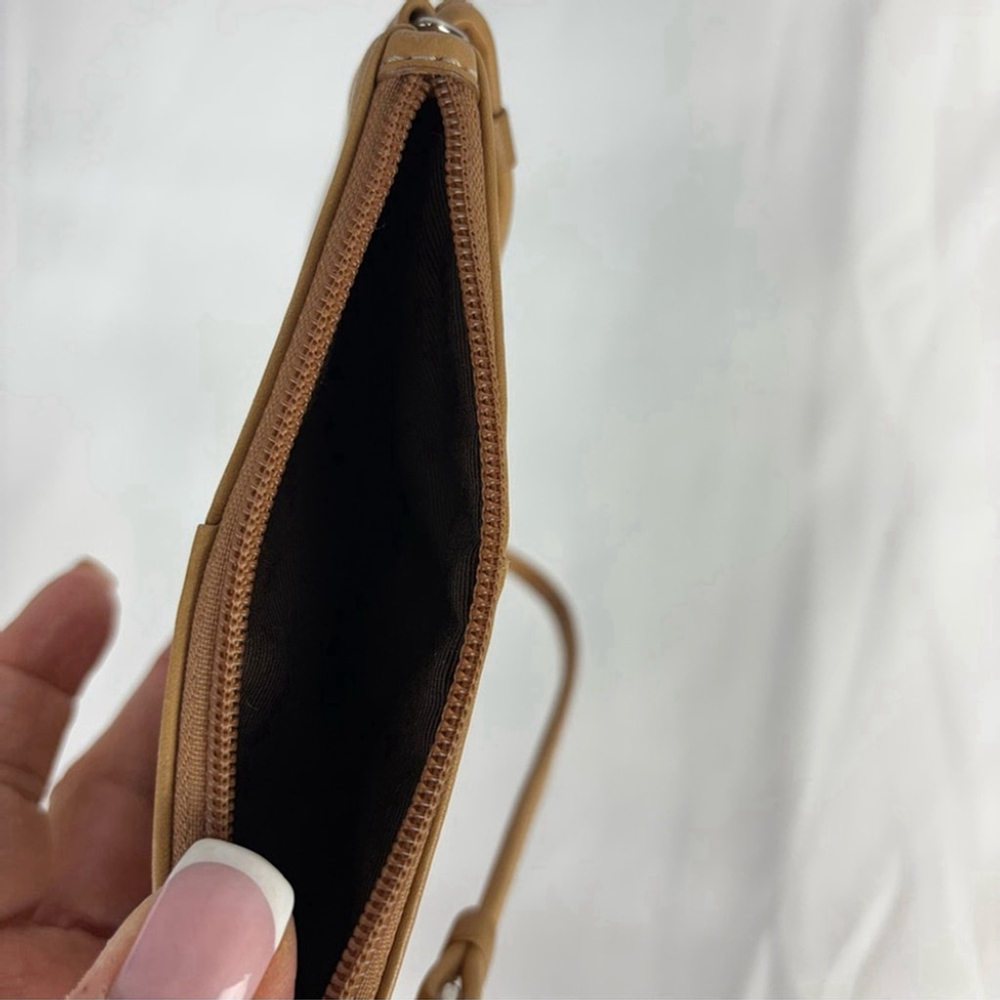 Coach Tan Leather Wristlet - Picture 6 of 6
